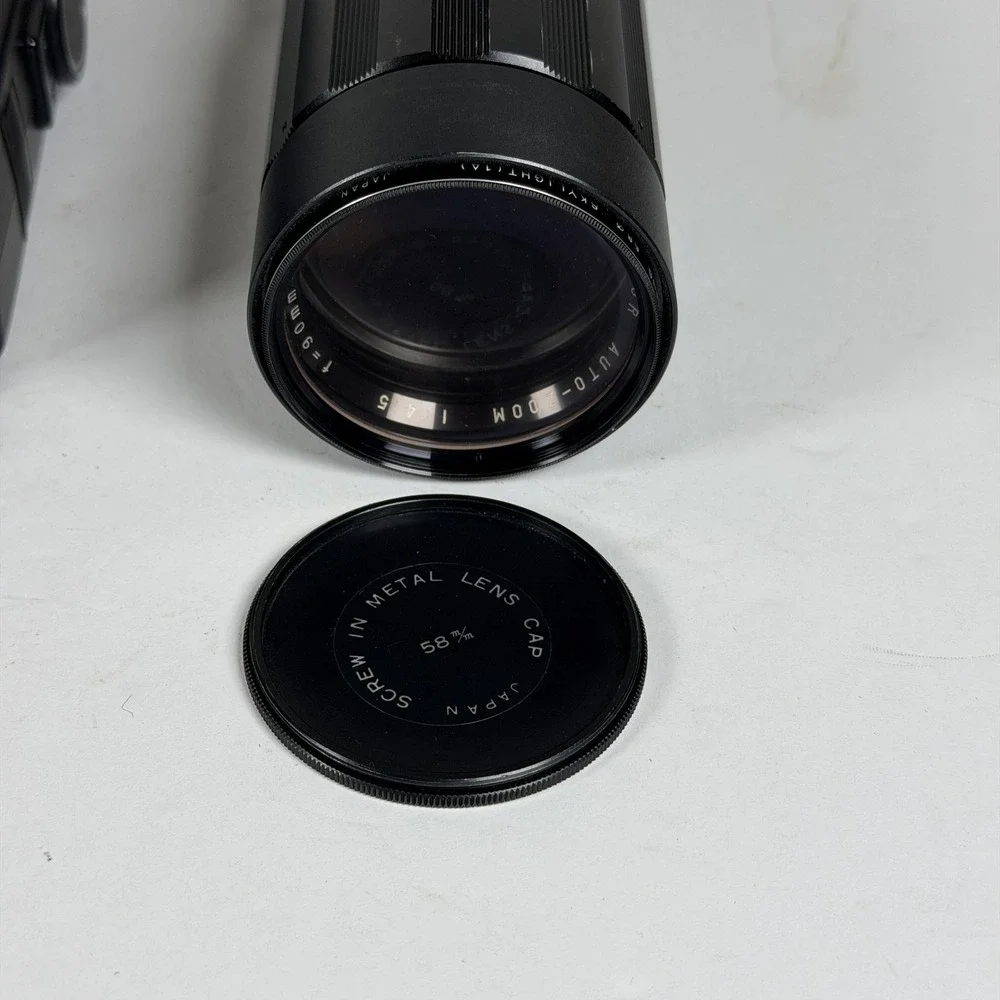 Vintage Minolta SR-T 101 35mm SLR Camera Lot w/ Lenses & Flash - Storage F-15